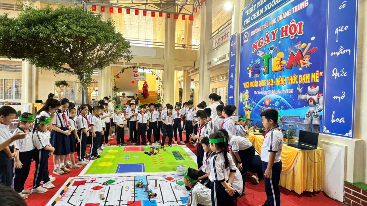 Góp mặt tại ngày hội STEM trường tiểu học Quang Trung - ảnh 5