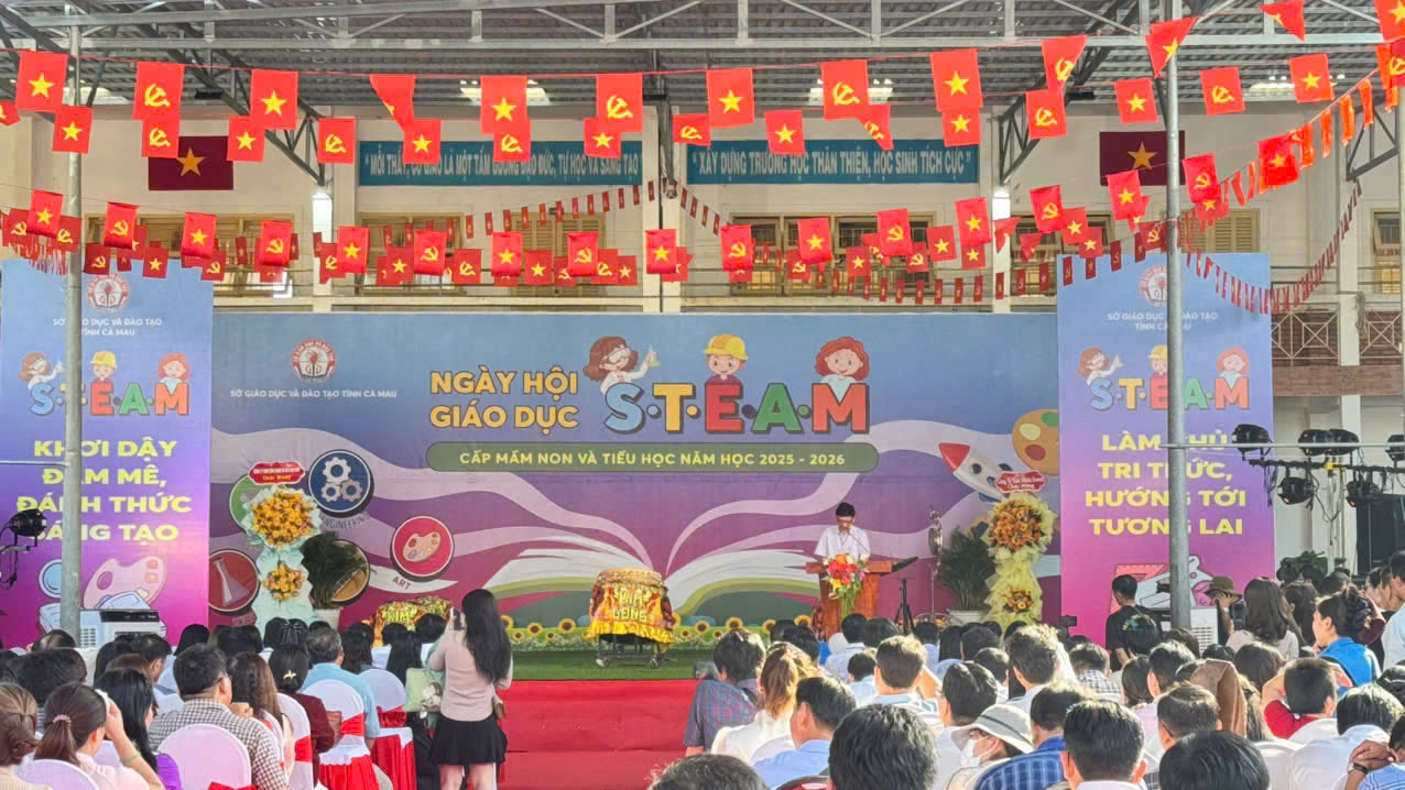 Ngày hội giáo dục STEAM Mầm non và Tiểu học tại Trường PT Hermann Gmeiner Cà Mau - ảnh 4